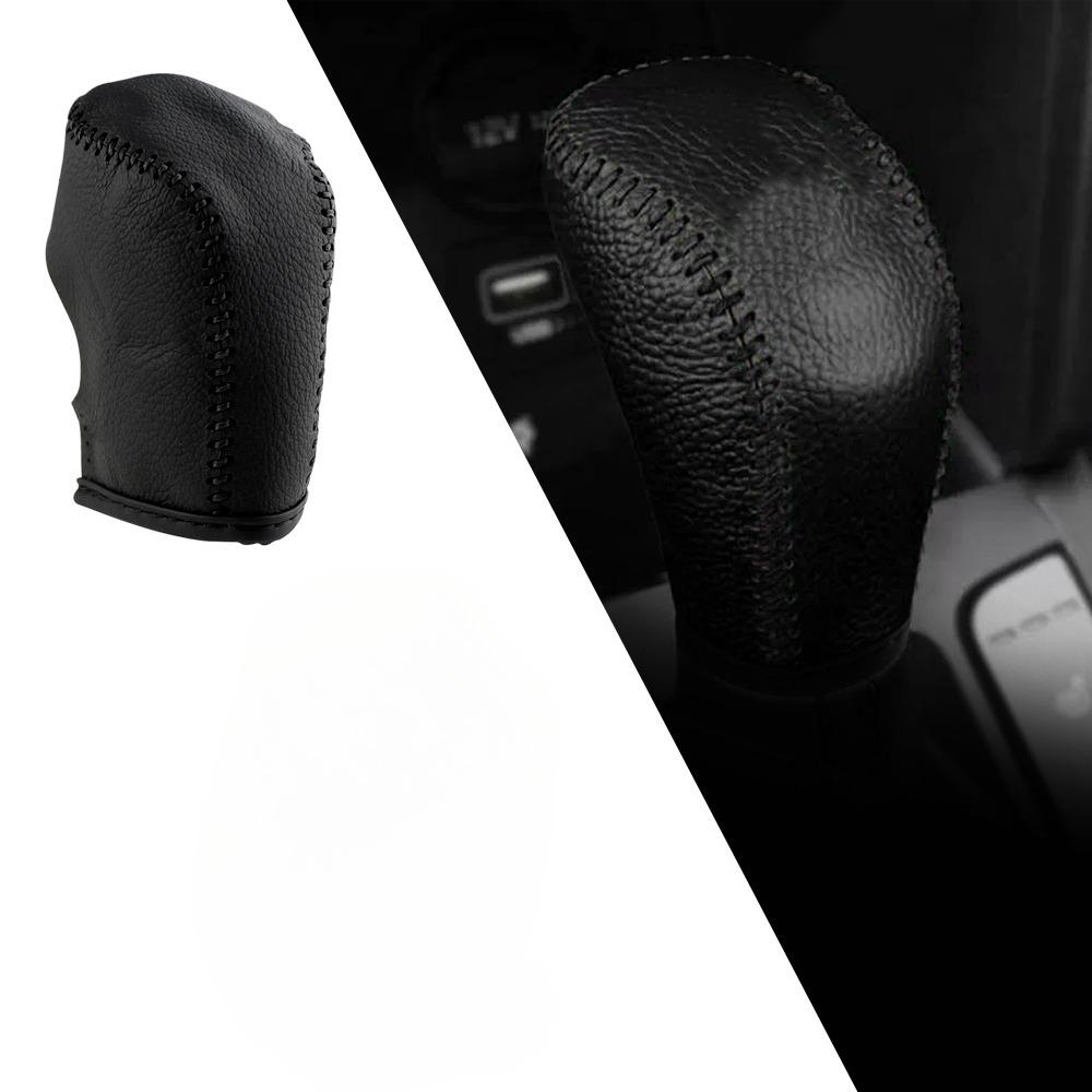 Leather Gear Head Shift Knob Cover for Hyundai Creta Ix25 IX25 2017 2018 2019 AT Automatic Gear Collars Protector Accessories