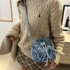 2025 New Simple Drawstring Tassel Bag Single Shoulder Crossbody Bag