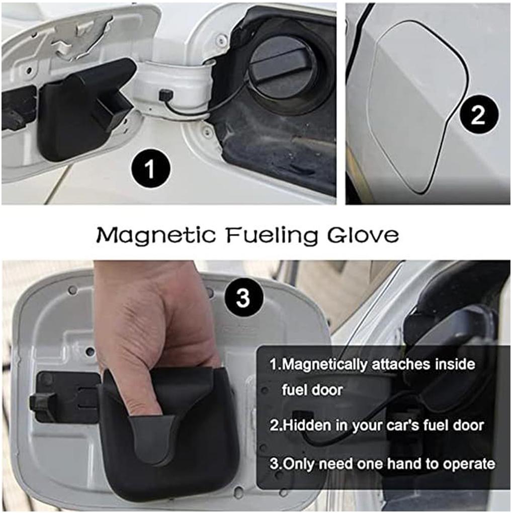 Precise Control Silicone Refueling Gloves Seamless Grip Reusable Portable Refueling Gloves