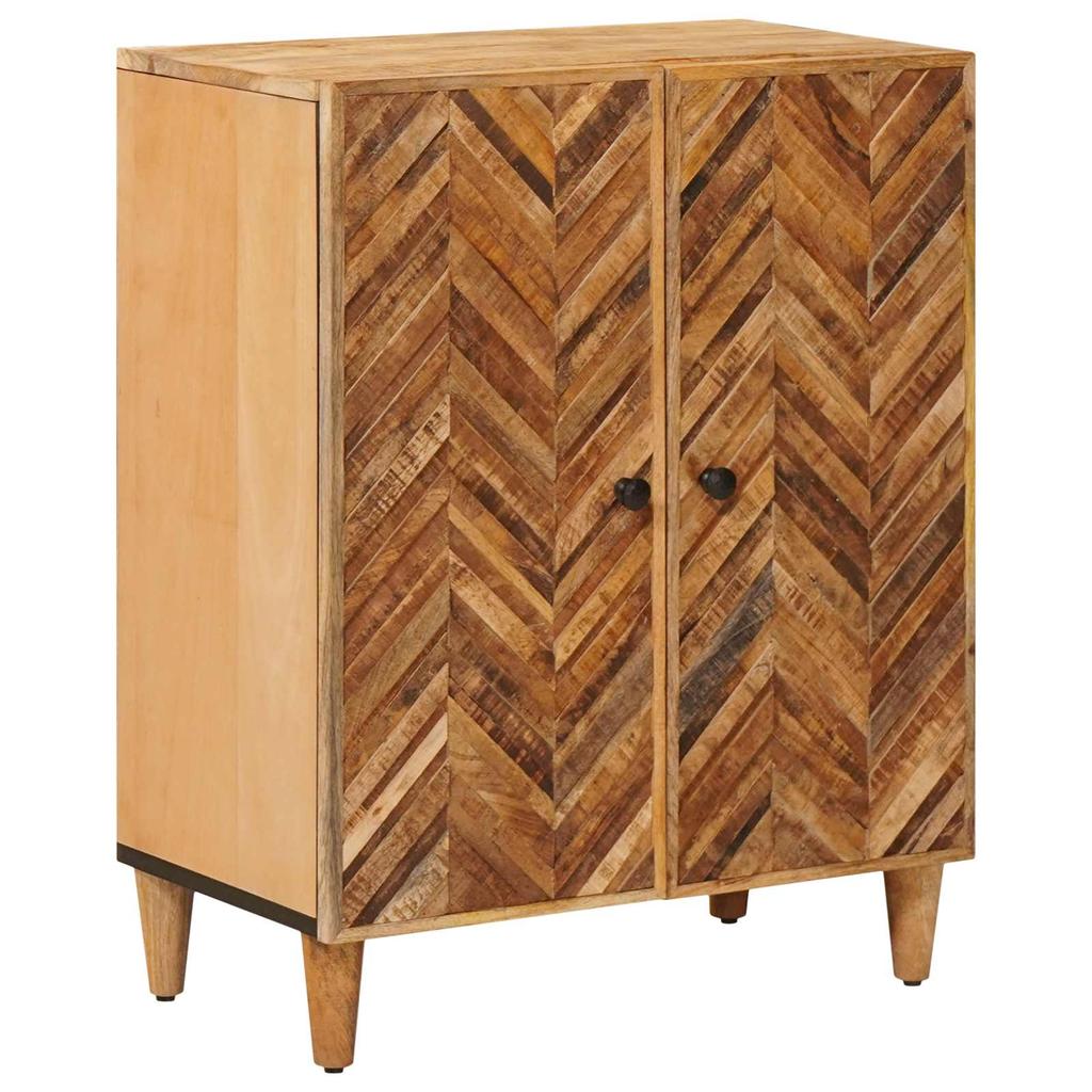Storage Cabinet in Brown 60 x 33.5 x 75 cm Solid Mango Wood