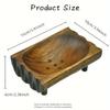 Holz-Seifenschale Dekorative Handgemachte Seifenablage für Badezimmer Dusche Küche Stilvolle Badezimmerdekoration Seifenschale.