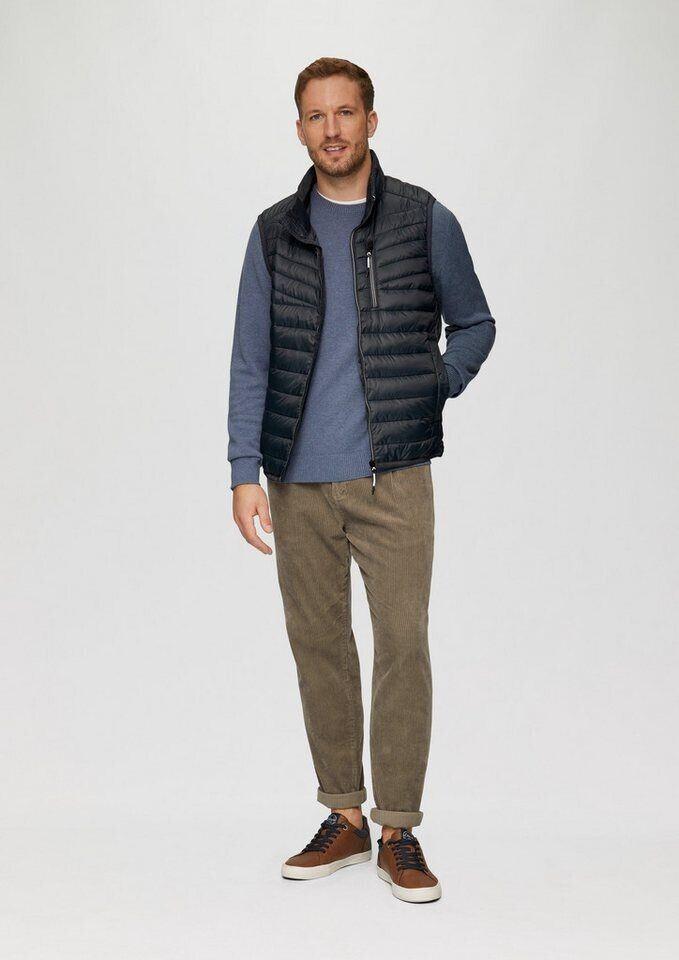 Winter Jacket s.Oliver Lightweight Quilted Vest Made from Recycled Polyester (2150251) Gray