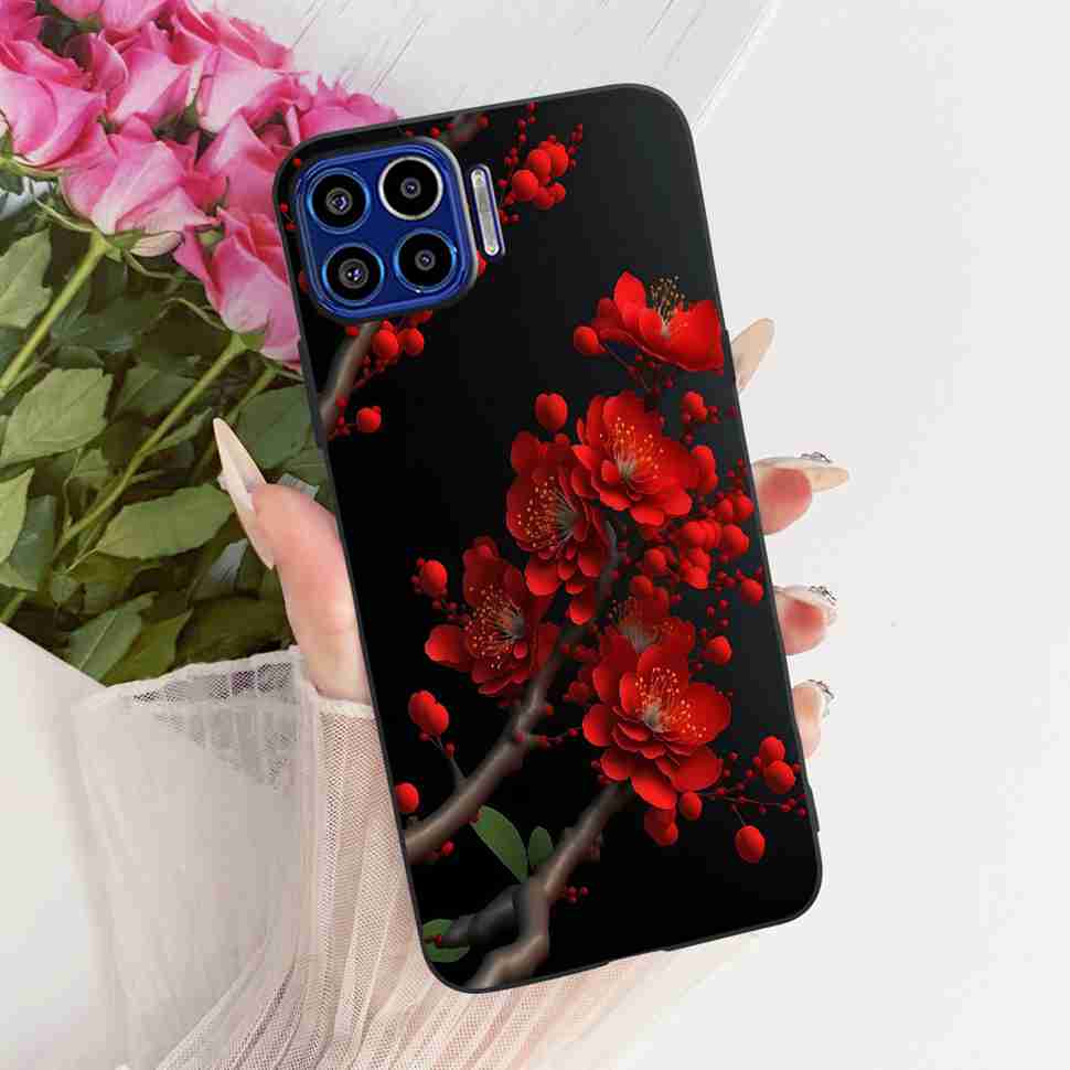 Für Motorola One 5G 6,7" Hülle Neueste Beliebte Drucke Silikon TPU Schwarze Abdeckung Für Motorola One MOTO ONE 5G Handyhüllen Bumper