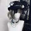 Make ized Women Harajuku Gothic Lolita Beret hat Cap Y2K Girl Angel Wing Dog Dog paw handmake Sun hats