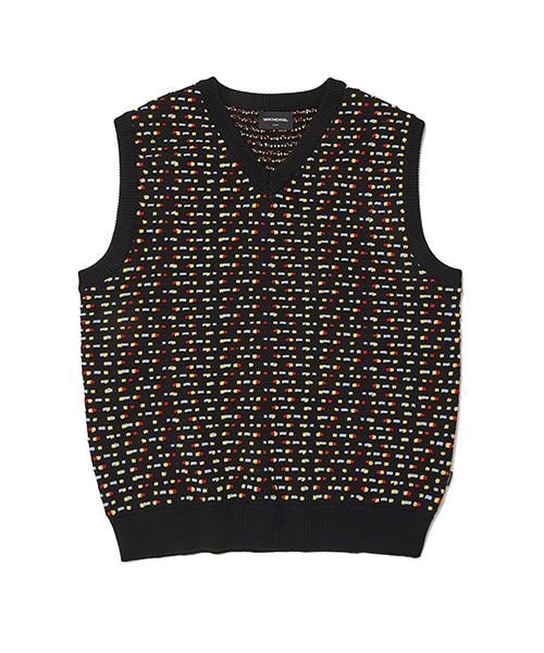 Wkndrs Beads Knitted Vest (Black)