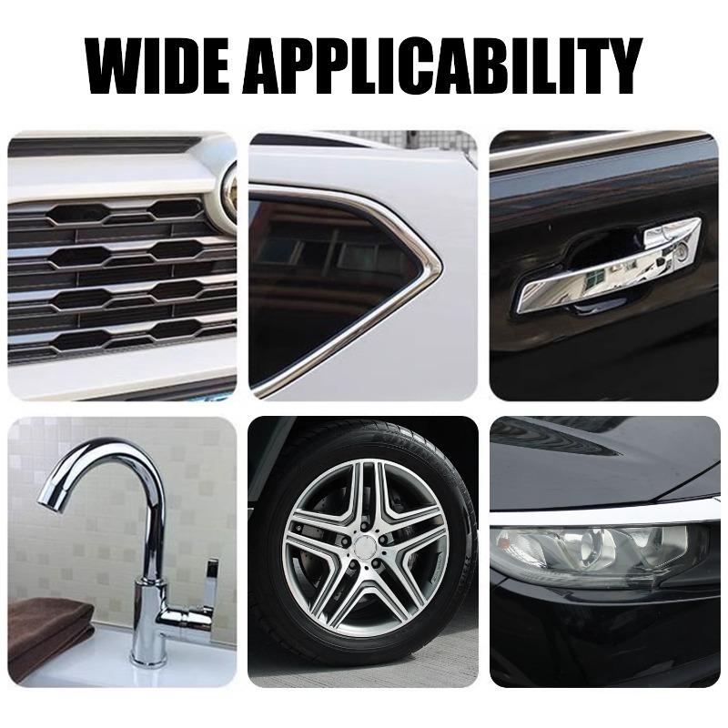 Chrome Plated Parts Rust Remover Car Decorative Strips Electroplating Repair Paste Metal Oxidation Removal Refurbishment Agent