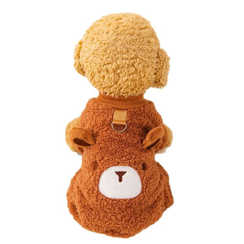 Pet clothes autumn and winter cute cute animal three-dimensional bear yellow duck cute dog clothes cat clothes winter