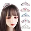 Style Hairpin Rhinestone Hairpin Crystal Crowns Princess Aisha Tiaras Children Girls Hair Comb