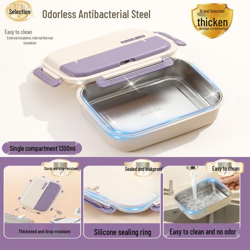 Youluo Insulated Stainless Steel Microwaveable Lunch Box