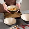 Mattierte Melamin Ramen Schüssel Rund Großkalibrige Nudelschüssel Geschirr für Küche Restaurant Imitationsporzellan Salat Suppenschüssel
