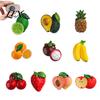 Kitchen Refrigerator Accessories 3D Simulated Fruit Magnet, Resin Shape Fridge Small Decor Theme Decoration for Office Whiteboard Cabinet Realistic
