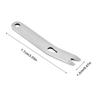 Multi-Function Stainless Steel Curved Pry Bar Scraper Wire Winder Outdoor Camping EDC Pocket Tool