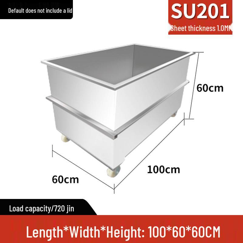 Large Capacity Stainless Steel Rectangular Fermentation & Soaking Tank