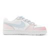 Nike Court Borough Low top Skateboard Shoes GS Pink Blue BQ5448-100(TeamS-S-BOX)