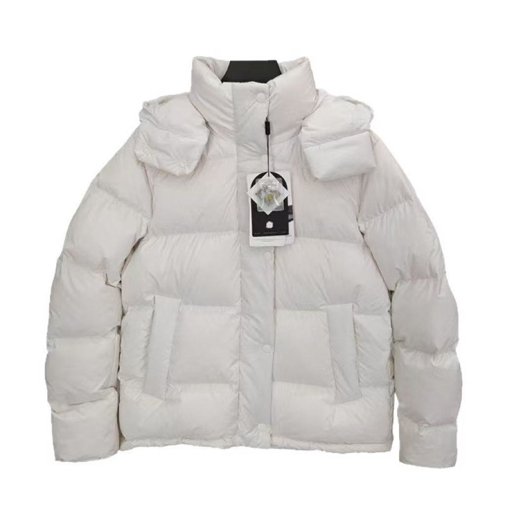 Lulu Puff Five-grid Three-proof Traceable White Duck Down Jacket Women's Short Cold-proof Bread Jacket