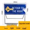 Jundingying Reflective Right Turn Traffic Sign