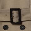 2026 Womens Double-Breasted Stand Collar Trench Coat Loose Slim Waist Belted Outerwear
