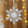 Transparent Artificial Snowflake Decoration Xmas Tree Hanging Pendant  Merry Christmas Decoration