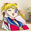 S-SailorS Anime M-MoonS Anime Blanket For Soft Throw Blanket for Picnic Bed Sofa Home Bedroom Cozy Warm Comfortable