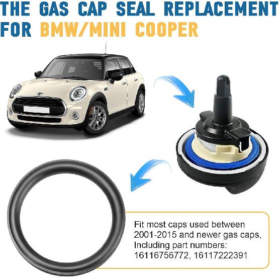 Fuel Seal Gasket Replacement, Fuel Cap Gasket Seal Fit Most Caps Used Betwee