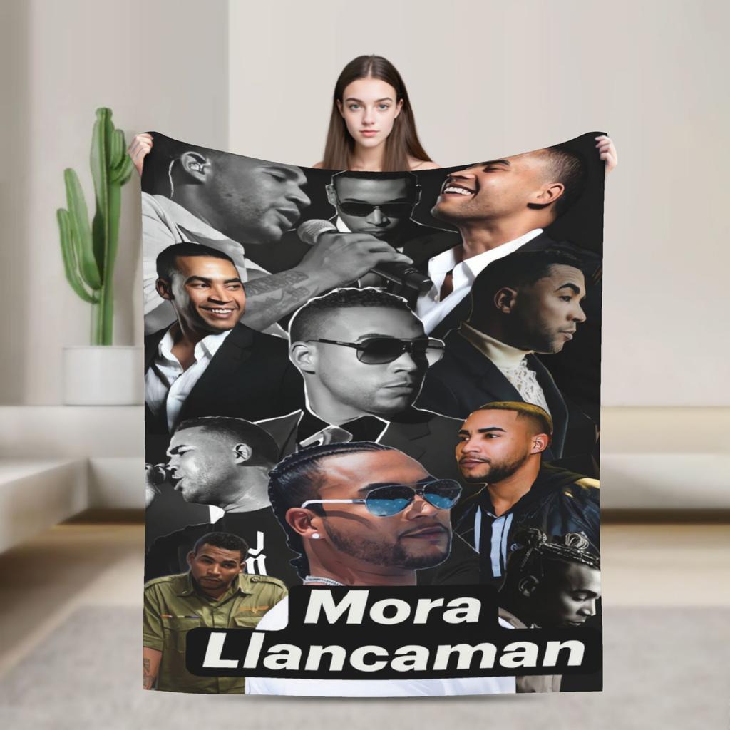 Rapper Don Omar Tour Blanket Soft Warm Pattern Plush Throw Blanket For Bedroom Picnic Flannel Bedspread Bed Cover