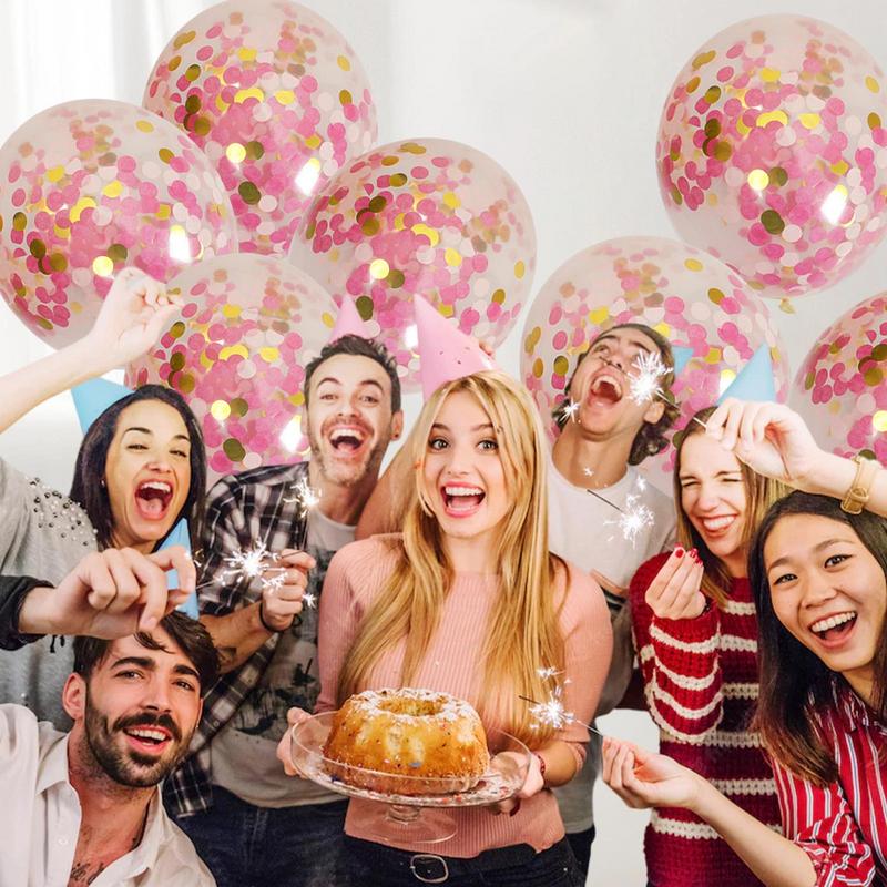 Balloons With Golden Paper 100Pieces Latex Confetti Balloons Party Balloon Party Decoration With Golden Paper Transparent