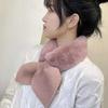  Women Fashion Winter Faux Villus Scarf Outerwear Lady Scarf Warm Bib