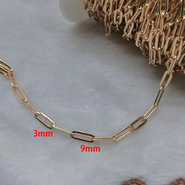 2 meters Stainless Steel Rolo Bulk Chains Cable Link Chain for Neckalce Bracelet Jewelry Making DIY Accessories Wholesale