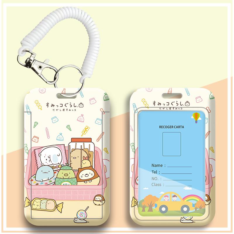 Cartoon Campus Student ID & Badge Holder Lanyard