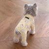 Dog German velvet warm four-legged clothes autumn and winter than bear teddy small dog cat pet bottoming shirt loungewear
