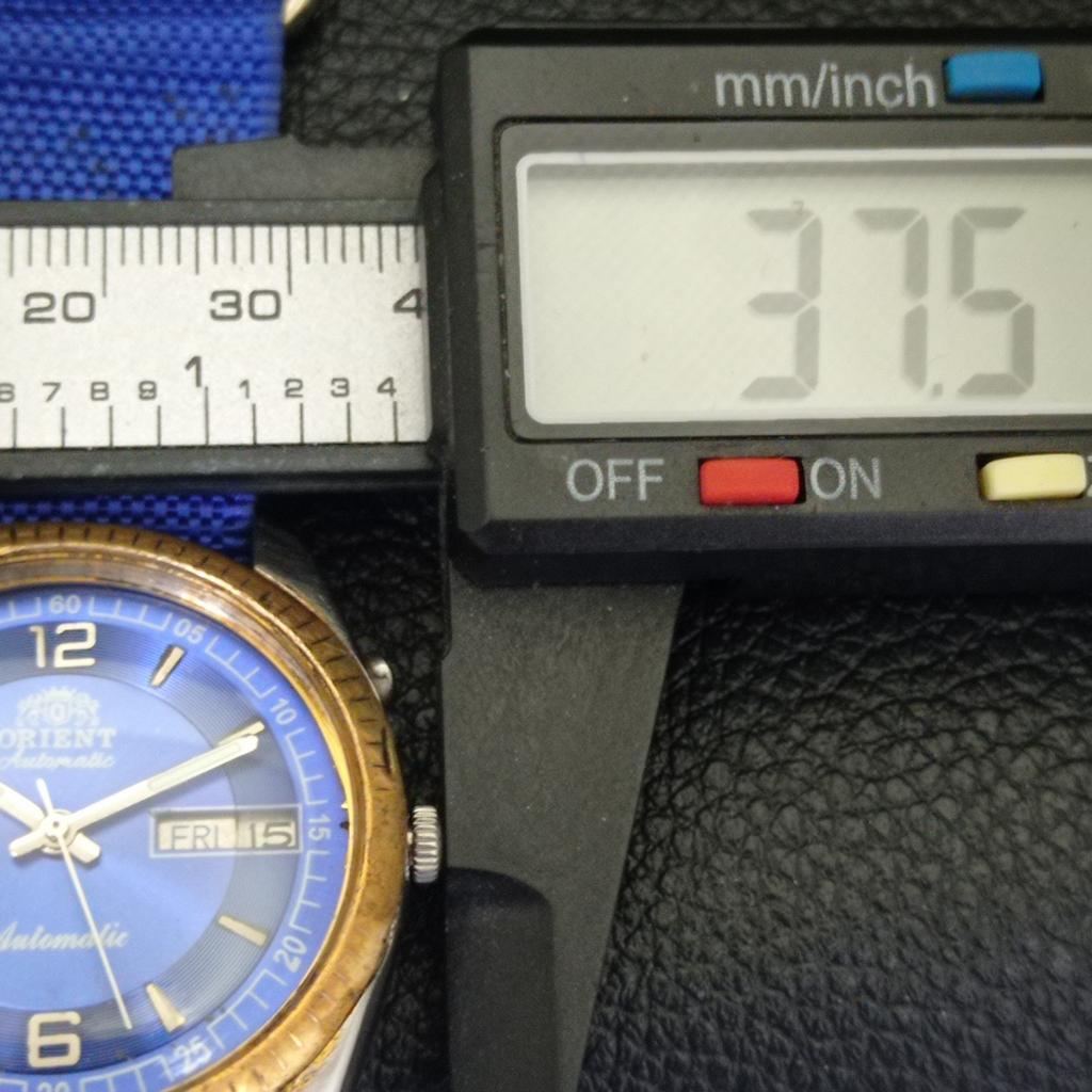 JAPAN VINTAGE ORIENT AUTOMATIC 46943 MENS BLUE COLOR DIAL WATCH A701883-5