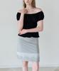 Retera Lace Detail Sweat Skirt