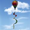 1pc, Rainbow Hot Air Balloon Wind Spinner Sequin Rotating Colorful Windmill String Garden Windmill, Scene Decor, Holiday Decor, Room Decor