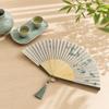 Classical Dance Fan Lotus Design Chinese Style Fan Portable Folding Hand Fan  Summer