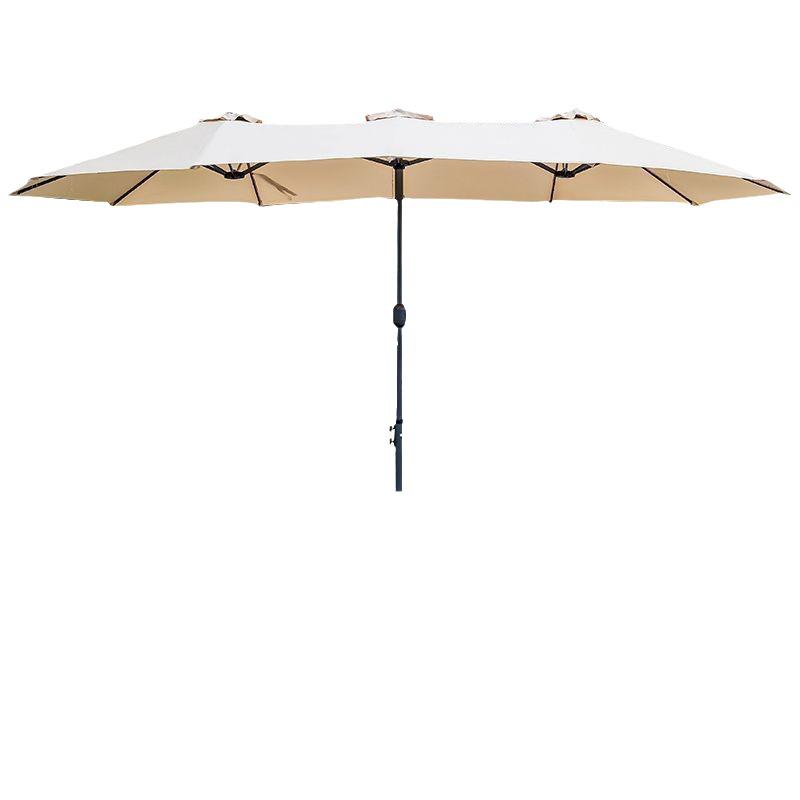 Park Double-Head Sunshade: Large Outdoor Patio, Beach & Street Umbrella with Three-Head Design for Balcony & Terrace