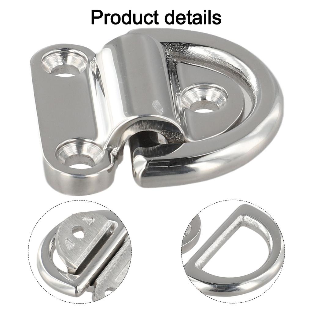 Lashing Ring 316 Stainless Steel D Ring Folding Pad Eye