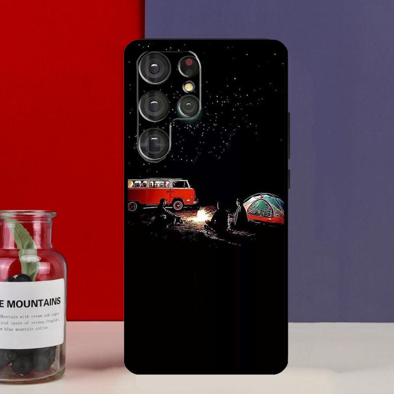 Camping Nature Mountain Funda Case For Samsung Galaxy S25 Ultra S9 S10 S20 S21 FE S22 S23 Plus S24 Ultra Phone Cover