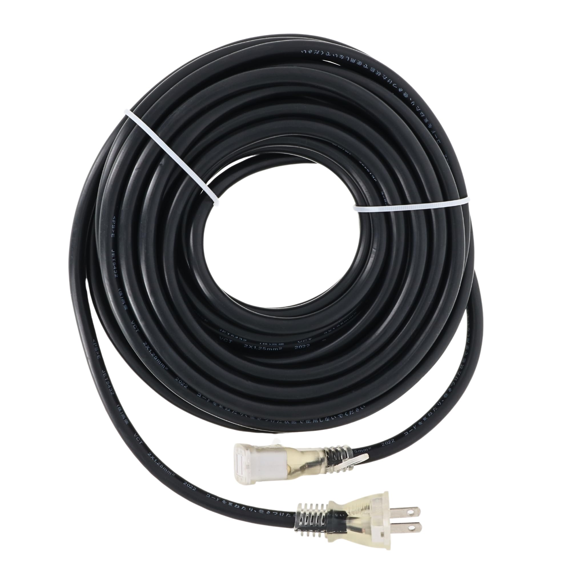 

Takagi Color Extension Cord 10m 1 Outlet Black Up to 1500W 125V 15A 1 Outlet Power Tap Outlet Power Cable Extension Cable Power Cord Outlet Octopus чорний