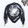 Idyllic small fresh women's imitation silk square scarf silk scarf temperament versatile scarf shawl heat