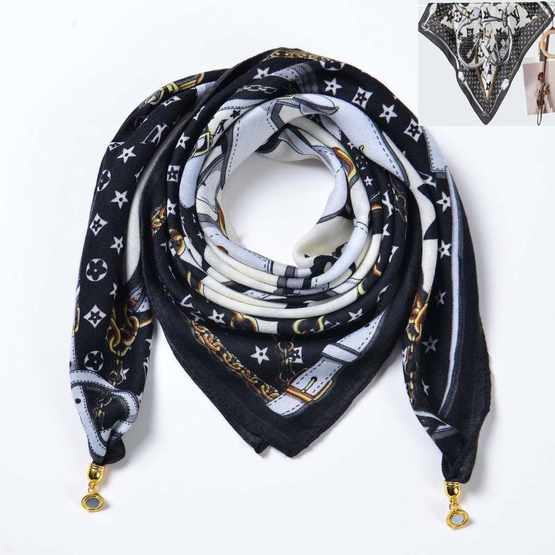 Idyllic small fresh women's imitation silk square scarf silk scarf temperament versatile scarf shawl heat