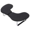 Nail Arm Rest for Nail Tech Detachable U Shape Soft PU Folding Manicure Hand Rest for Salon Home Black