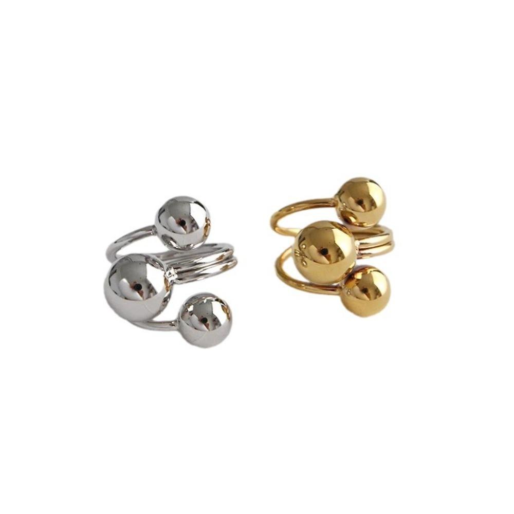 Ball Shape Irregular Planet Ring All-Match Finger Opening Ring  Valentine's Day Gift