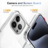 KEYSION Transparent Case for iPhone 12 Pro Max Soft TPU+PC Anti-slip HD Clear Shockproof Phone Cover for iPhone 11 Pro Max