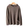 Women's Loose Fit Hooded Pure Wool Sweater – Casual Autumn/Winter Style