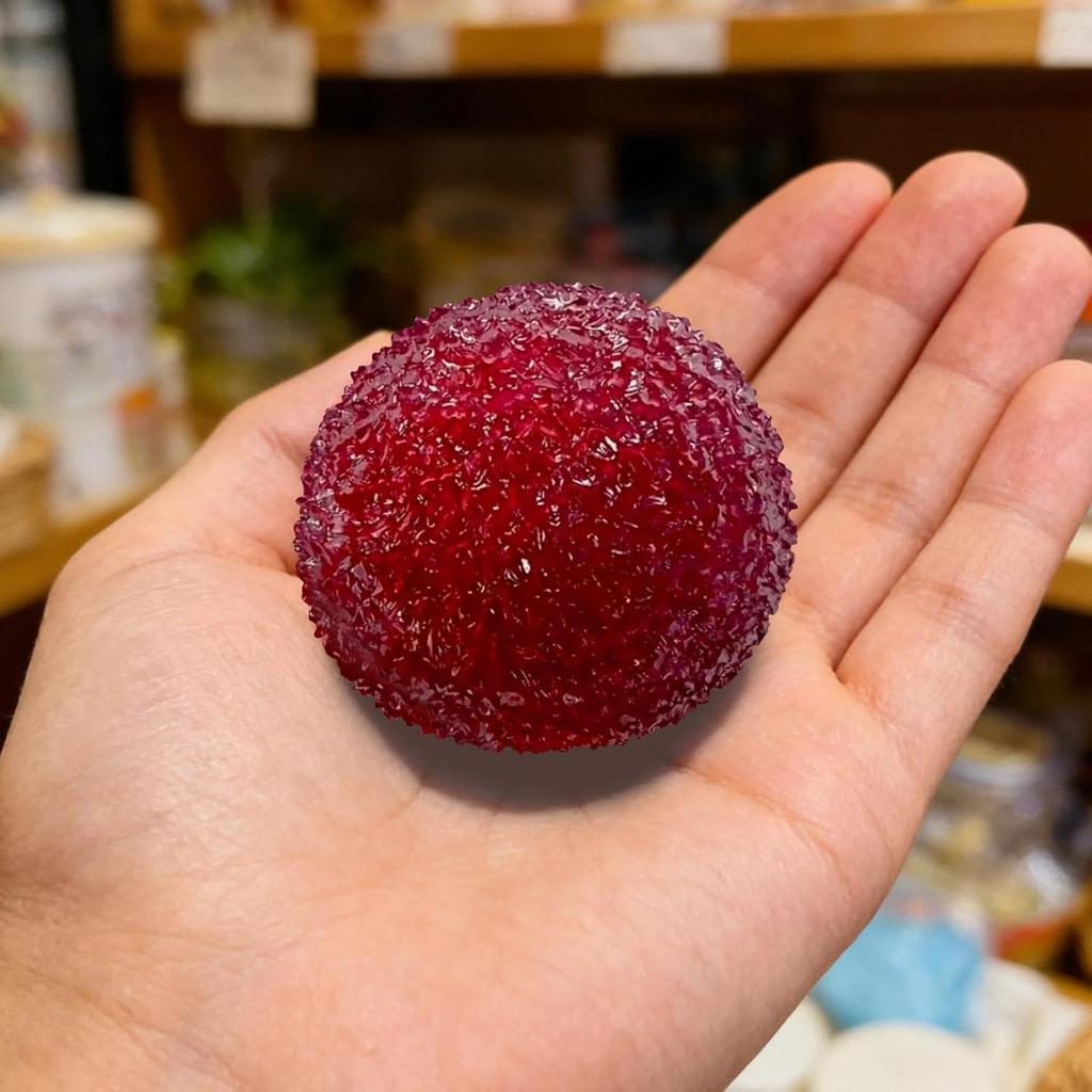 Realistic Lychee Squishy Toy: Maltose Texture Slow Rebound Stress Ball, Aesthetic Taba Fidget Toys, Office Desktop Ornament
