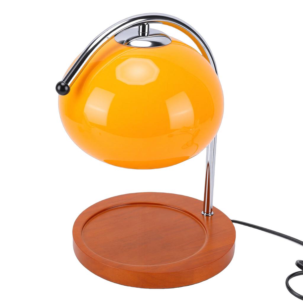 Candle Warmer Lamp with Bulb Glass Lampshade Fragrance Candle Warmer Desk Light for Bedroom Indoor Decoration Orange