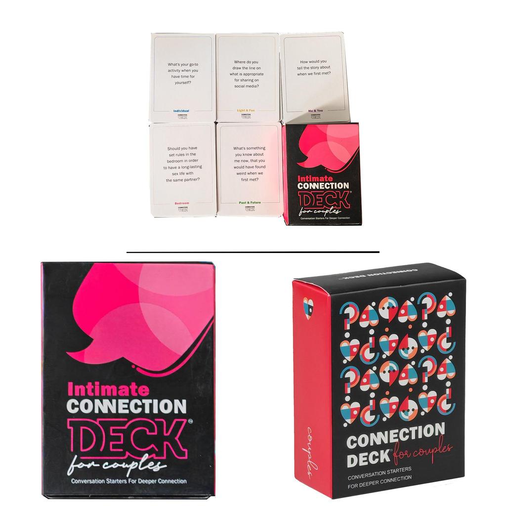 Jeu de Cartes Connexion Intime Cartes de Conversation Romantique Pour Renforcer les Liens des Couples