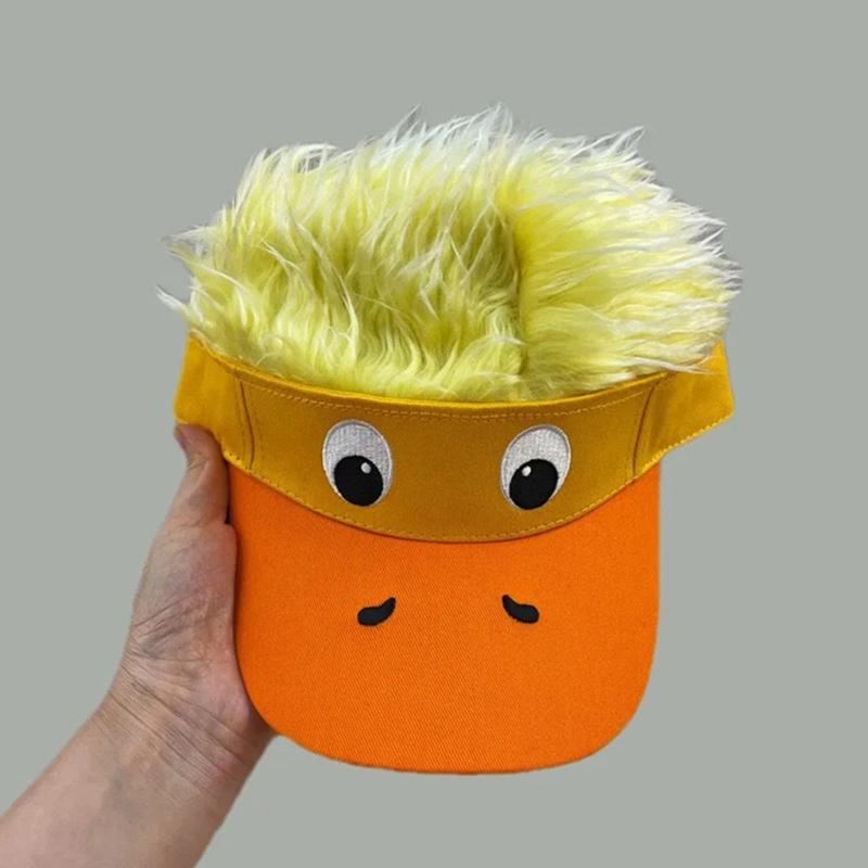 Wig Baseball Cap Funny Novelty Hat For Parties Festivals And Cosplay Event Adjustable Breathable Design
