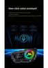 R1 Bluetooth Helmet Earphone: Waterproof, Dustproof, Long Battery Life, Display, Noise-Cancelling for Motorcycles