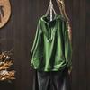 Women's Hooded Half-Zip Hoodie: Large Pockets, Subtle Logo, Stylish Loose-Fit, Casual Long-Sleeve Top